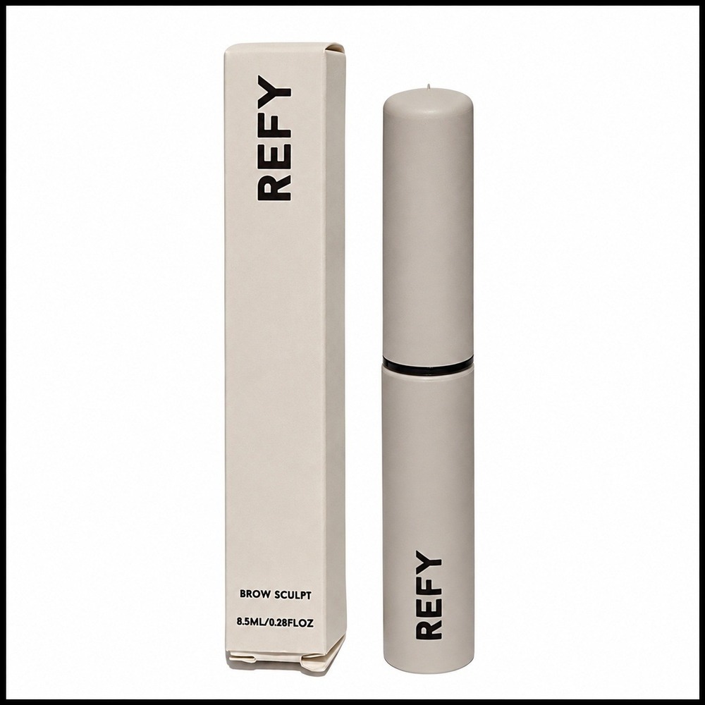 Refy Brow Sculpt - Clear - 8.5ml / .28oz Wax Gel Comb and Brush Full Size New